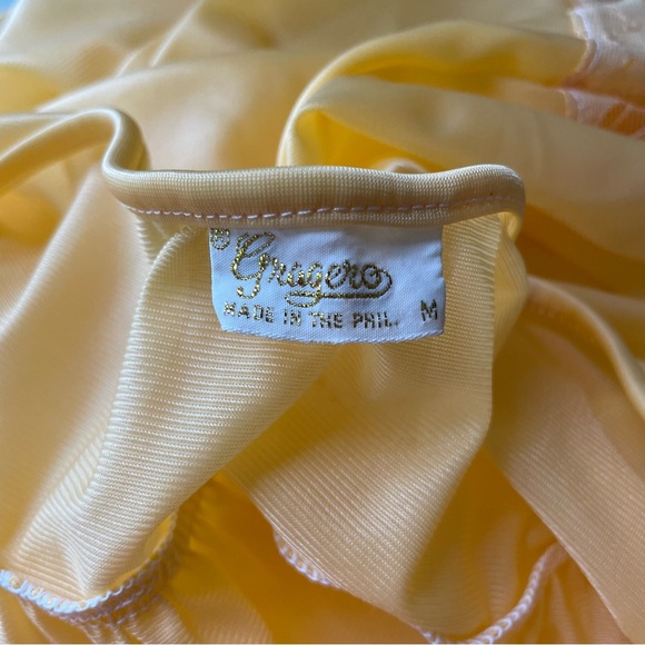 Vintage Gragero Peachy Orange Peignoir Nightgown & Robe Set - Picture 7 of 8